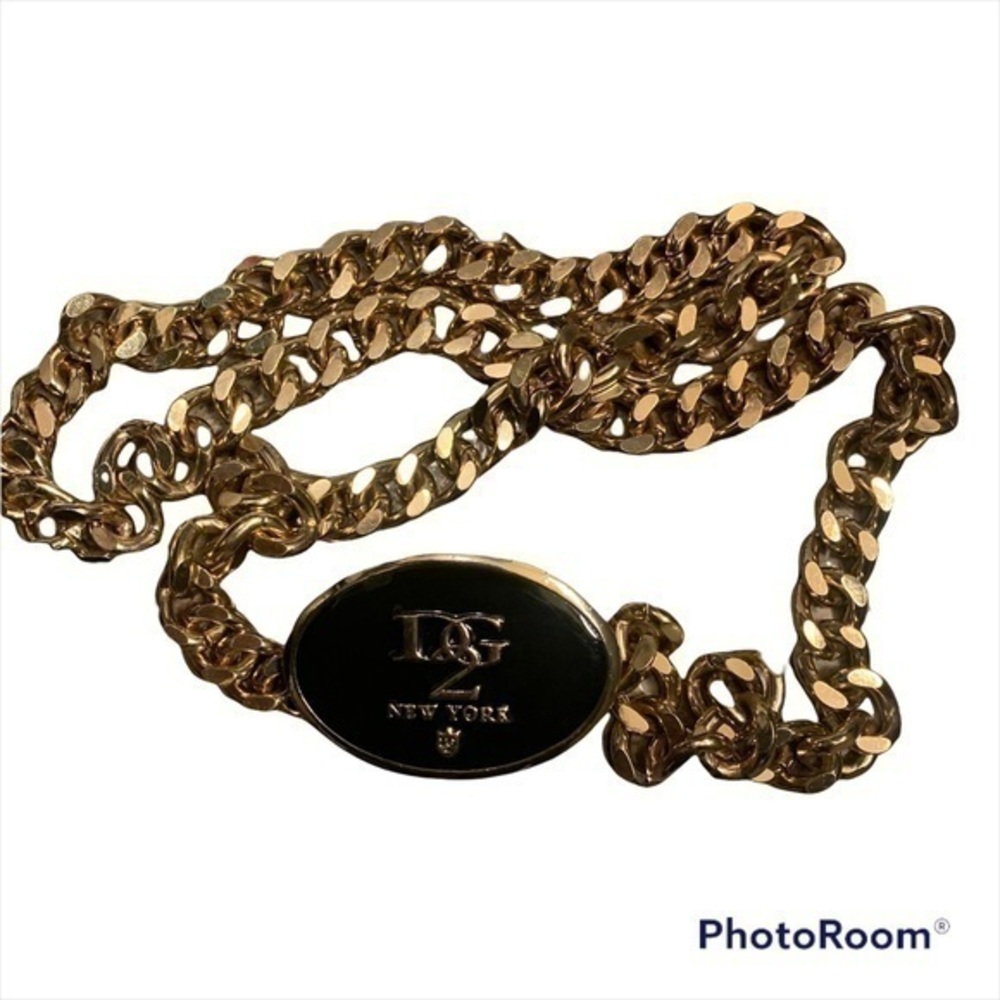 DG2 New York Gold Chain Belt Diane Gilman